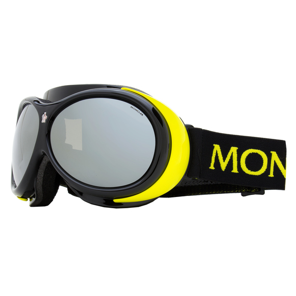Moncler ML0130A Vaporice Ski Goggles 39C Black/Yellow - Picture 1 of 3
